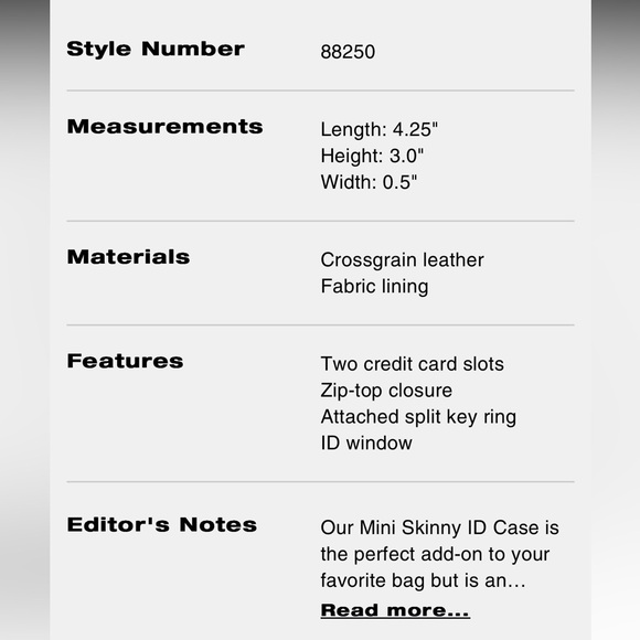 Coach Mini Skinny ID Case - Picture 9 of 9